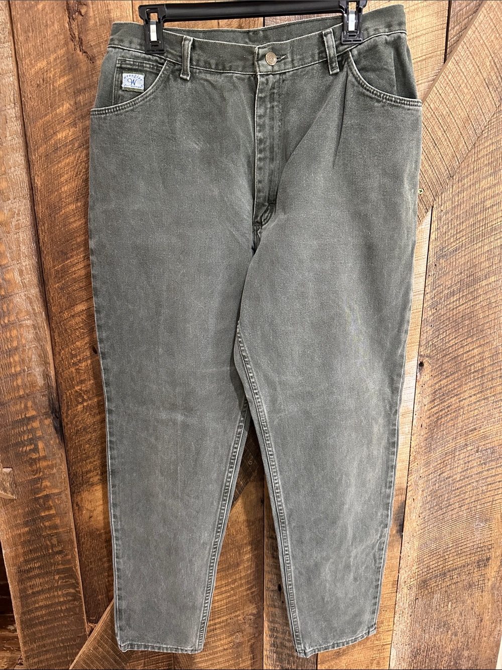 Vintage Wrangler for Women Olive Green High Waist Jeans High waist Mom jeans H11
